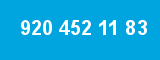 920 452 11 83